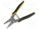 Multifunction wire stripper and crimp tool; Wire: round