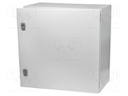 Enclosure: multipurpose; X: 500mm; Y: 600mm; Z: 200mm; CS; steel; grey