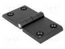 Hinge; Width: 120mm; zinc and aluminium alloy; black; H: 60mm