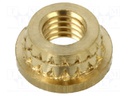 Threaded insert; brass; M3; BN: 37905; L: 1.85mm; MICROBARB®