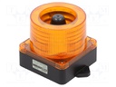 Signaller: lighting-sound; 10÷30VDC; Colour: amber; IP66; -50÷60°C