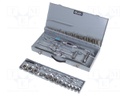 Kit: taps; Pcs: 54; Kind of holder: hand; metal case