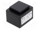 Transformer: encapsulated; 15VA; 230VAC; 6V; 6V; 1250mA; 1250mA