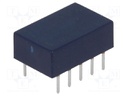 Relay: electromagnetic; DPDT; Ucoil: 24VDC; 0.5A/125VAC; 1A/30VDC