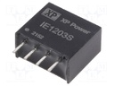 Converter: DC/DC; 1W; Uin: 12V; 3.3VDC; Iout: 300mA; SIP; 1.4g; 150kHz