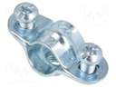 T-bolt clamp; W: 38mm; Clamping: 10.5÷12mm; steel; Plating: zinc