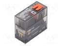 Relay: electromagnetic; SPDT; Ucoil: 24VAC; 16A/250VAC; 16A/24VDC