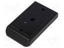 Enclosure: wall mounting; X: 68mm; Y: 141mm; Z: 25mm; ABS; black