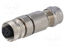 Plug; M12; PIN: 4; female; A code-DeviceNet / CANopen; for cable