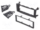 Radio mounting frame; Mercedes; 1 DIN; black