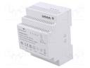 Power supply: switched-mode; for DIN rail; 85.2W; 12VDC; 7.1A