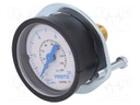 Manometer; outside; Working pressure: 0÷10bar; -20÷60°C; IP43