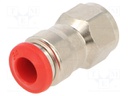 Push-in fitting; straight; 1/8"; -0.99÷20bar; 6mm