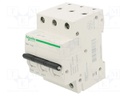 Circuit breaker; 230/400VAC; Inom: 10A; Poles: 3; DIN; Charact: C