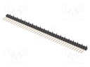 Pin header; pin strips; male; PIN: 40; vertical; 2.54mm; SMT; 1x40