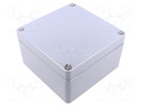 Enclosure: multipurpose; X: 160mm; Y: 160mm; Z: 91mm; AL; aluminium