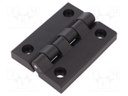 Hinge; Width: 80mm; technopolymer (PA); black; H: 102mm