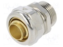 Straight terminal connector; ØBraid : 16mm; brass; -55÷260°C