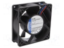 Fan: DC; axial; 92x92x32mm; 80m3/h; 35dBA; ball bearing; 2650rpm