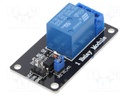 Module: relay; Channels: 1; 5VDC; max.250VAC; 10A; 47x29x18mm