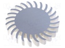 Heatsink; LED; Ø: 105mm; H: 15mm