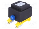 Transformer: encapsulated; 16VA; 230VAC; 24V; 660mA; Mounting: DIN