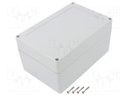 Enclosure: multipurpose; X: 120mm; Y: 180mm; Z: 90mm; ZP; ABS; IK07