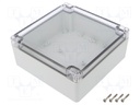 Enclosure: multipurpose; X: 150mm; Y: 150mm; Z: 60mm; ZP; light grey