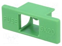 Cover; -30÷85°C; Mat: thermoplastic; UL94V-0; Colour: green