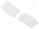 Cap for LED profiles; white; 10pcs.