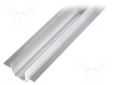 Profiles for LED modules; recessed; L: 2m; aluminium