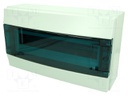 Enclosure: for modular components; IP65; grey; No.of mod: 18