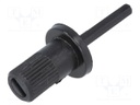 Knob; shaft knob; black; 12/13mm; Application: CA9M