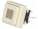 Switch: keypad; Pos: 2; DPDT; 0.1A/30VDC; white; Illumin: LED; white