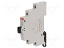 Module: pushbutton switch; 16A; Mounting: DIN; 9mm; 250VAC