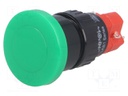 Switch: push-button; Pos: 2; SPDT; 3A/250VAC; 2A/24VDC; green; green