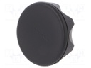 Knob; Dia: 56mm; M12; 13mm; H: 29mm; technopolymer (PA); black