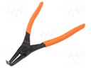 Pliers; internal circlip; Ring: external; Pliers len: 180mm