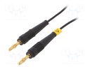 Test lead; 60VDC; 30VAC; 19A; 4mm banana plug-4mm banana plug