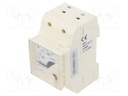 Meter; for DIN rail mounting; analogue; 0÷500V; True RMS; 40÷72Hz