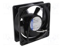 Fan: AC; axial; 230VAC; 119x119x38mm; 180m3/h; 51dBA; ball bearing