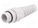 Cable gland; with strain relief; M25; IP68; Mat: polyamide; grey