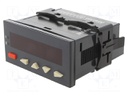 Counter: electronical; LED; pulses/speed/time; 999999; SPDT; IP65