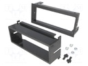 Radio mounting frame; GM; 1 DIN; black