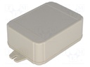 Enclosure: multipurpose; X: 60mm; Y: 80mm; Z: 30mm; with fixing lugs