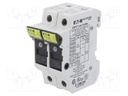 Fuse holder; 10.3x38mm; Mounting: DIN; 30A; Poles: 2; 1kVDC