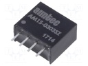 Converter: DC/DC; 1W; Uin: 2.97÷3.63V; 3.3VDC; Iout: 303mA; SIP4