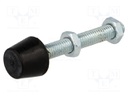 Clamping bolt; Thread: M5; Base dia: 10mm; Kind of tip: flat