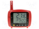 Logger: temperature and humidity; LCD; -20÷70°C; 0÷100%RH