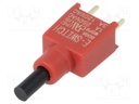 PUSHBUTTON SWITCH, SPDT, 1A, 120VAC, 28VDC